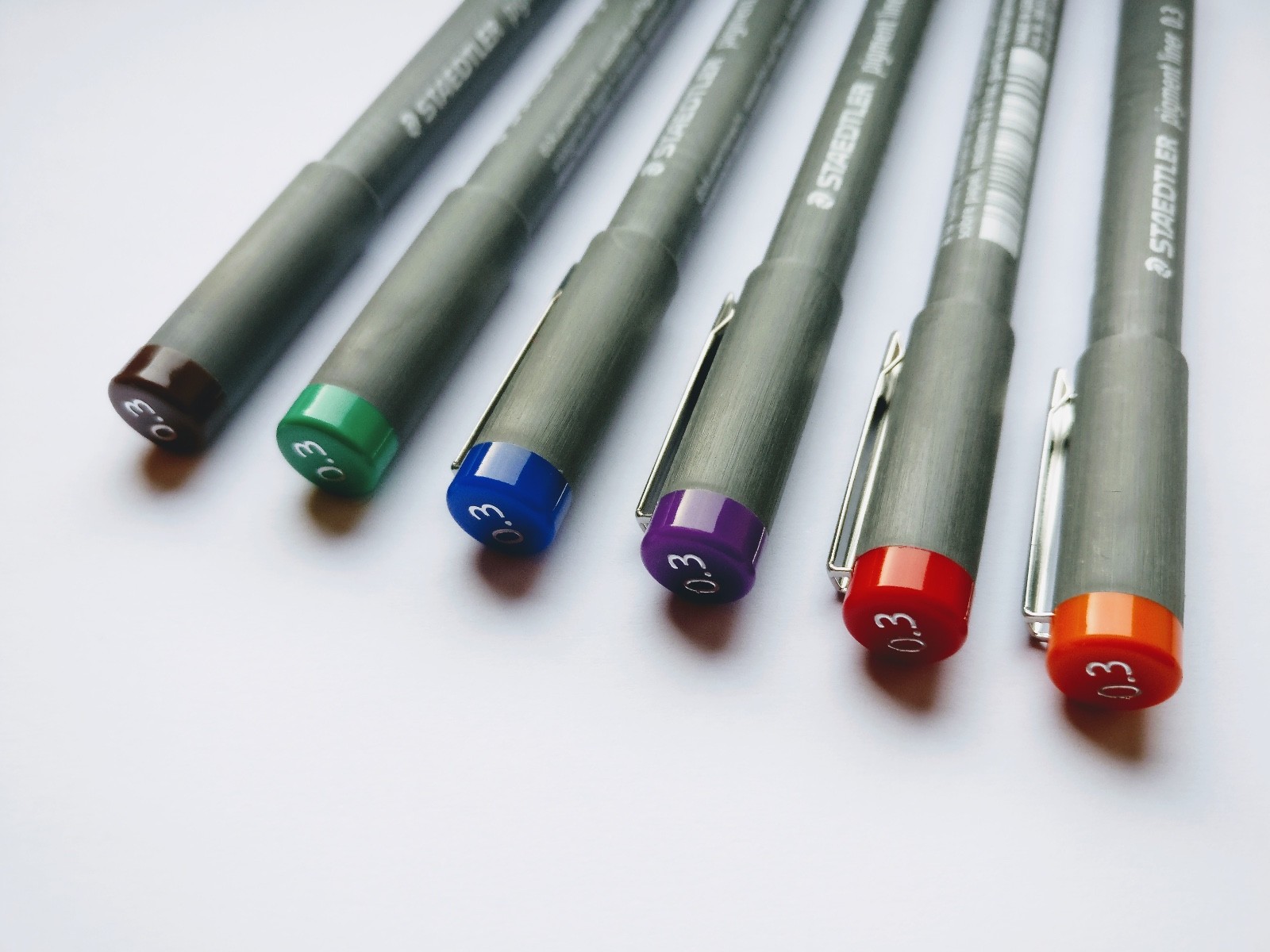 Staedtler Pigment Liner 308 ALL COLOURS Fineliner/Drawing Pen 0.3mm & 0.5mm