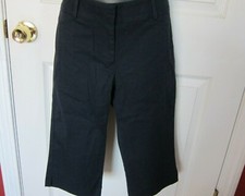Ann Taylor Casual Stretch Capri Shorts Women Dark Blue Sz 8 Reg. - Pre-o wned