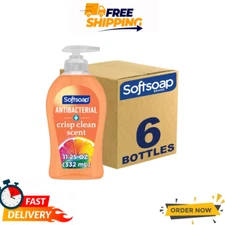 Softsoap Antibacterial Hand Soap 11.25 oz 6 Pack Crisp Clean Scent