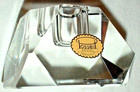 VINTAGE SINGLE CANDLESTICK HOLDER POSSEIL KRISTALL 2"  HAND CUT CRYSTAL POLAND — photo 2