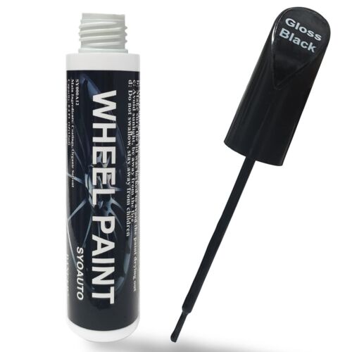 SYOAUTO Gloss Black Rim Touch Up Paint Scratch Repair Pen