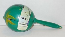 Handmade maraca From Cozumel Green