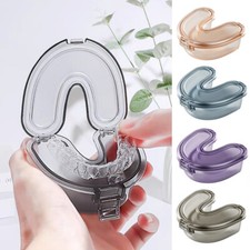 U Shape Denture Storage Box Teeth Brace Case Mouth Guard Container Retainer Box