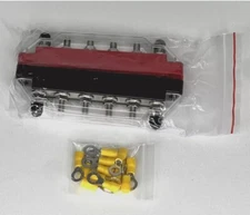 Seamaka Red/Black Power Distribution Block with Cover - NEW