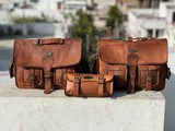 Motorcycle Saddle Side Bag Vintage Leather Swing Arm Free Tool Pouch # Best Bags