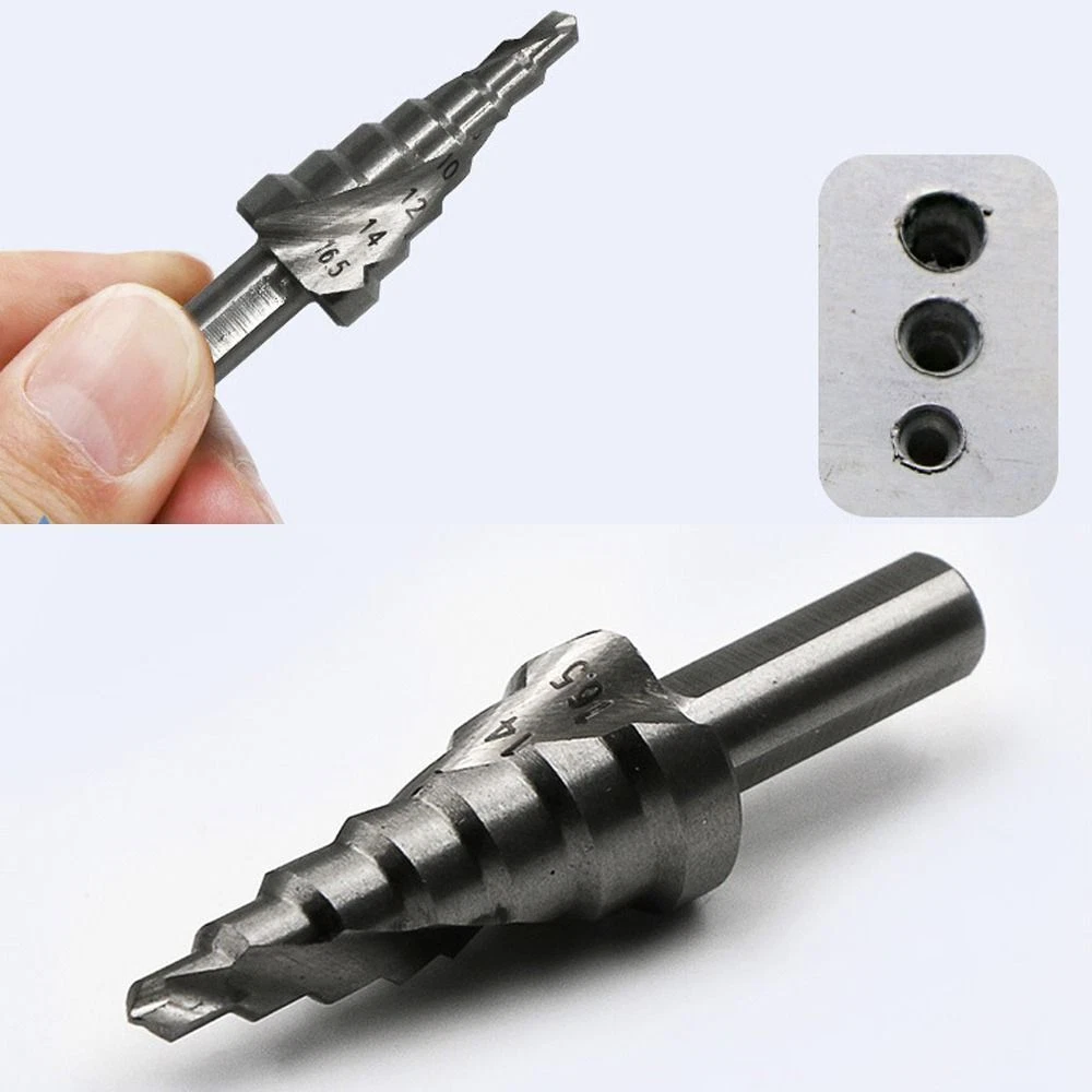 4 16.5mm Twists Bit Triangular Shank Reaming Drill Bits Pagoda Drill Aluminum