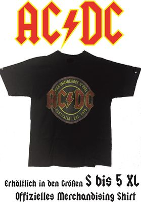 ACDC T-Shirt High Voltage M-XXL *** Vintage *** Shirt Black