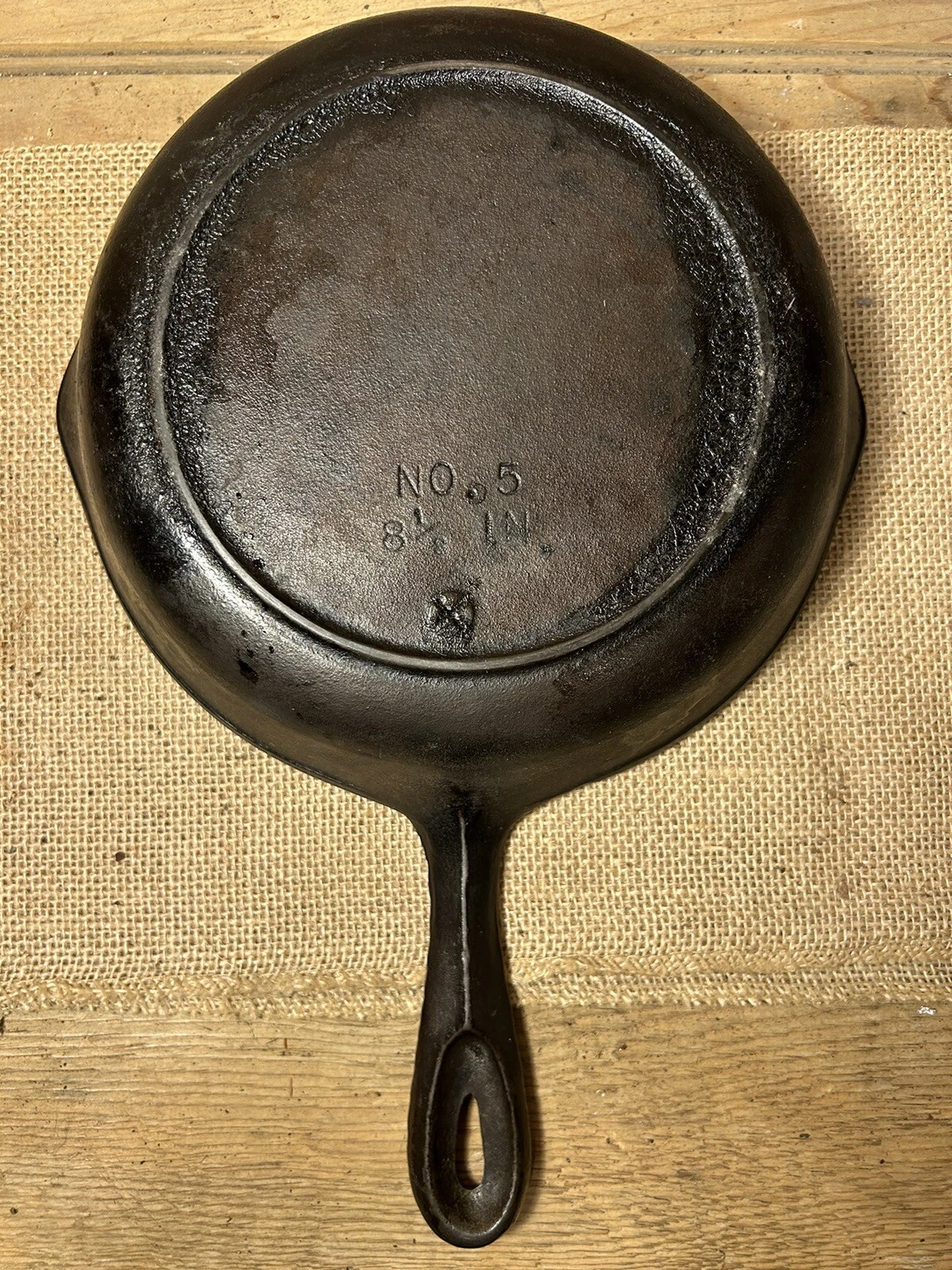 Cast Iron #5 X Birmingham Range Stove Heat Ring Pan Skillet Double Pouring Spout