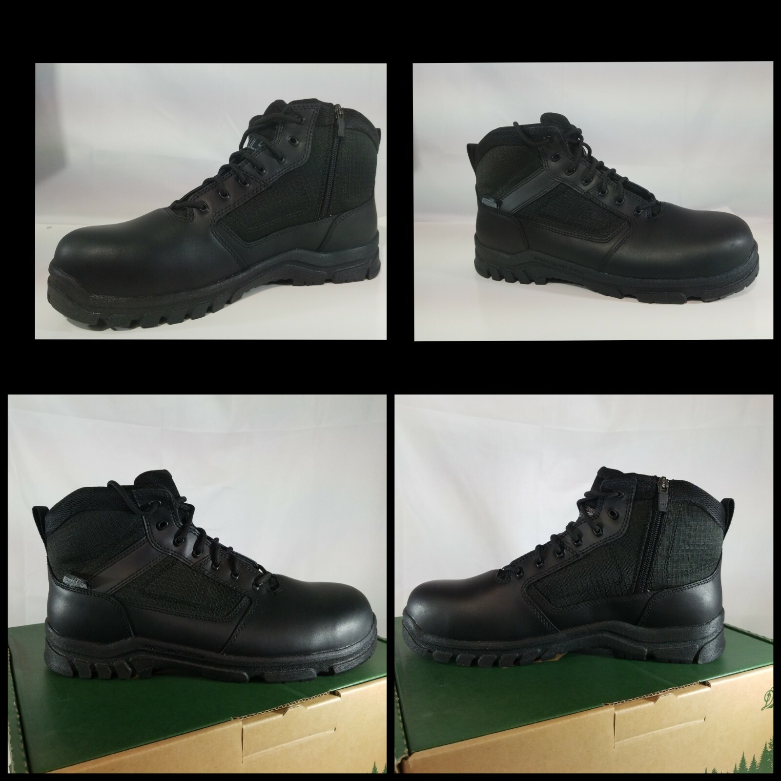 Danner para hombre acecho Cremallera Lateral 5.5 Negro botas Impermeables NMT 10.5 Composite Toe Danner para hombre acecho Cremallera Lateral 5.5 Negro botas Impermeables NMT 10.5 Composite Toe
