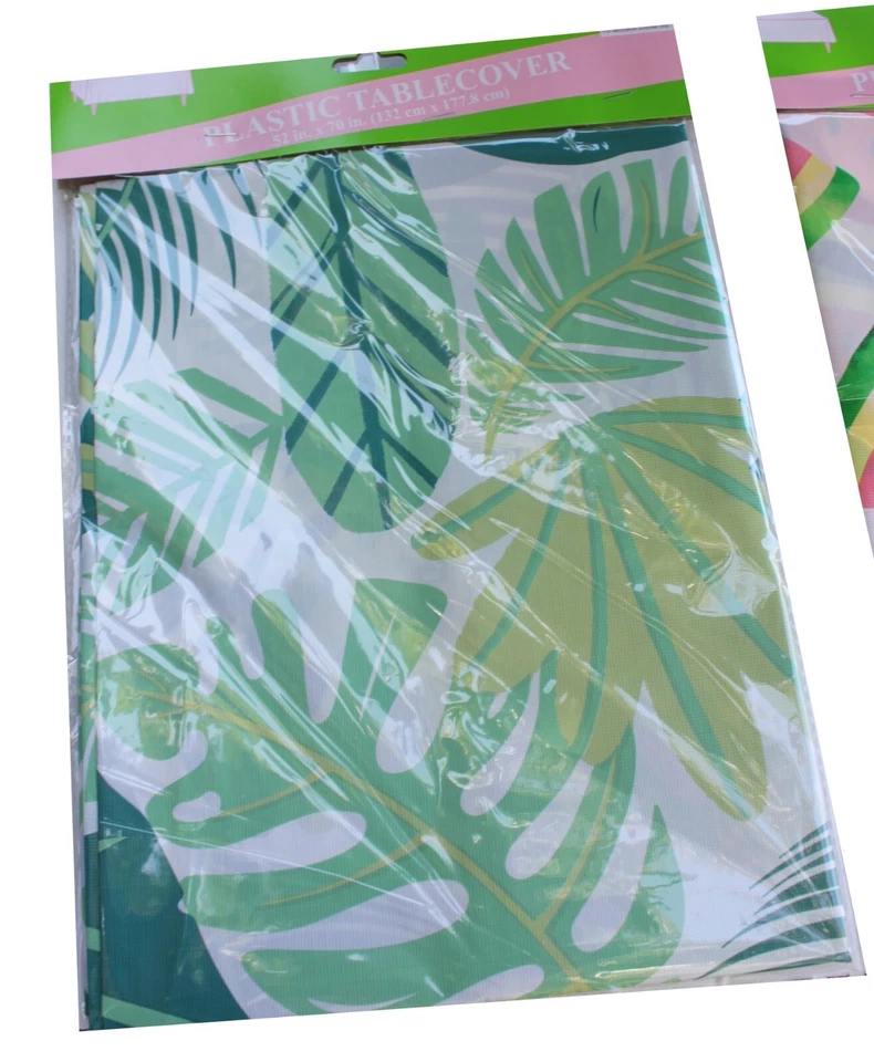 Пластиковая крышка стола Summer Designs 52 «x 70» пальмы арбуз или фламинго - Изображение 2 из 4