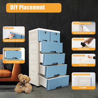 portable dresser Yozo Cube Organzier Portable Storage Closet Bedroom Wardrobe Dresser 42x18x56