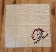 Vintage U.S.S.F.D. ROOSEVELT CVA-42 Scarf - 28" X 28"
