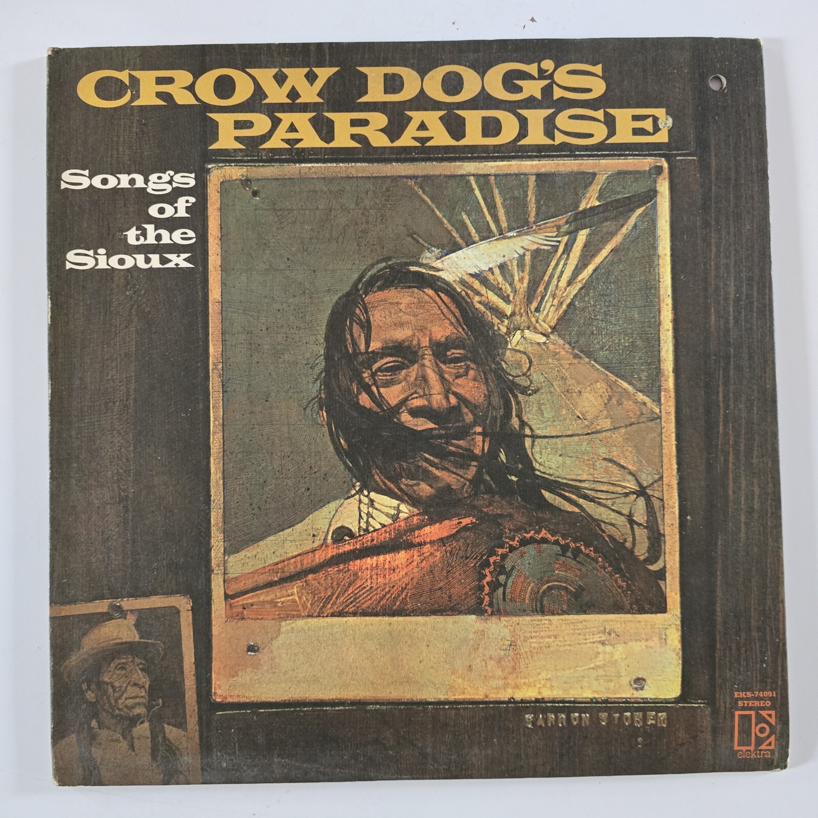 Orig. Crow Dog's Paradise Song Of The Sioux WLP Promo Vinyl LP Elektra Records