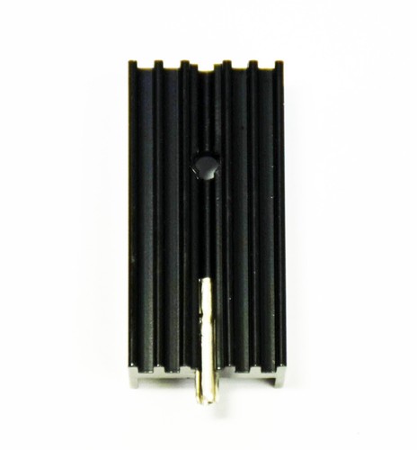 10 Stck. Transistor TO-220 Aluminium Kühlkörper * 15x10,5 mm BxT H=30 mm schwarz + Pin - Bild 3 von 5