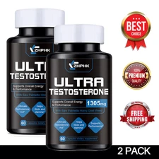 Testosterone Booster - Increase Energy Improve Muscle Strength & Growth Tablets