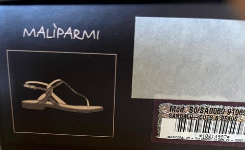 SANDALI infradito donna MALIPARMI in Pelle con Perline, n. 41 - Foto 6 di 6