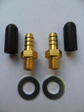 Motorcycle-Motorbike CARB Balance Vacuum sync Gauge M6 Adaptors & caps x 2 Brass