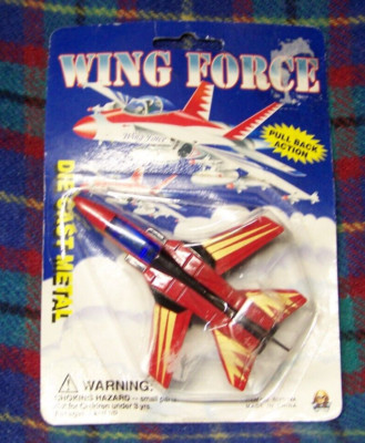 Toy Way wing force die-cast metal pull back action jets Panavia Tornado ADV