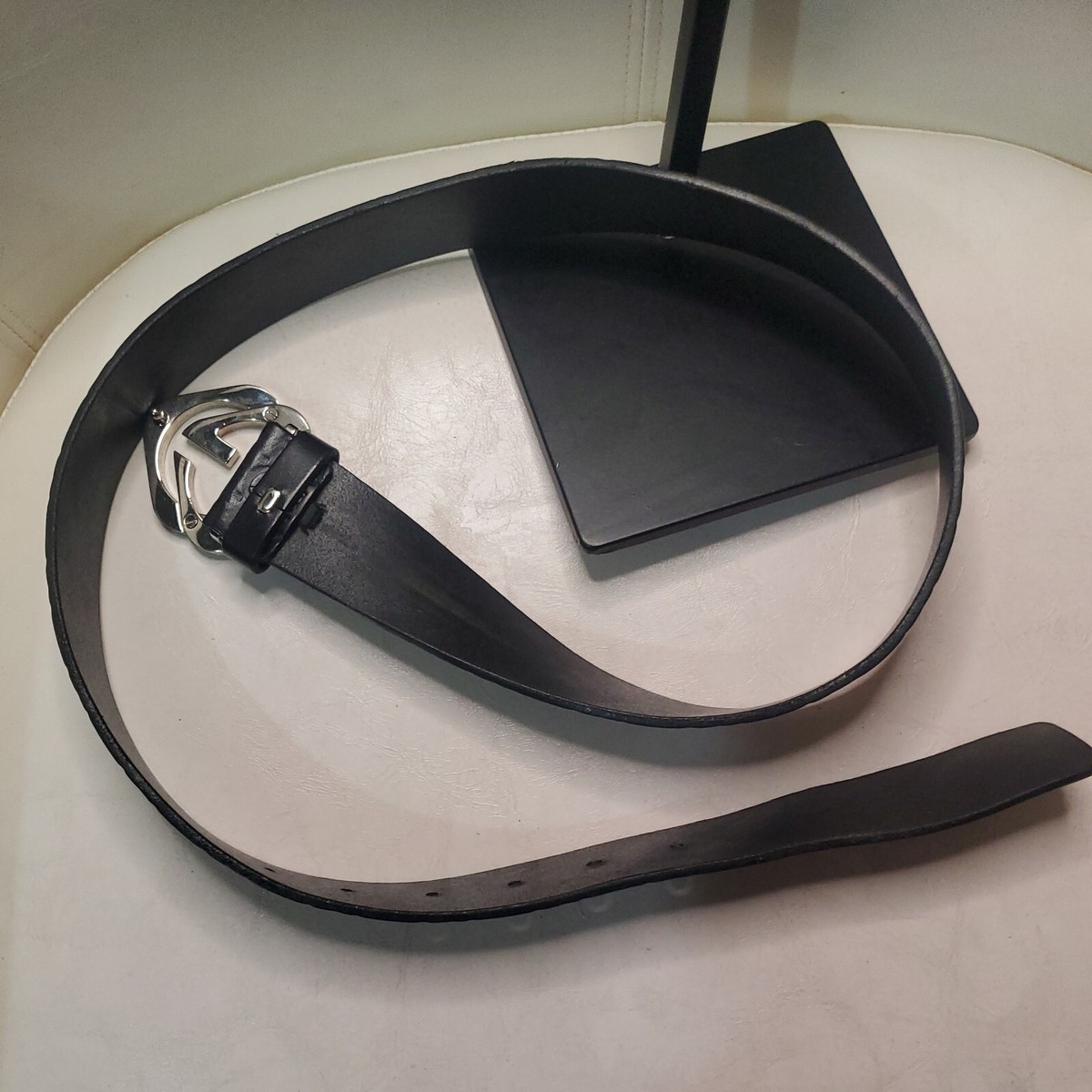 Pre-owned Gucci black size 36 belt Preowned Gucci Leather Belt black Size 90/36. Vintage | eBay main image 2