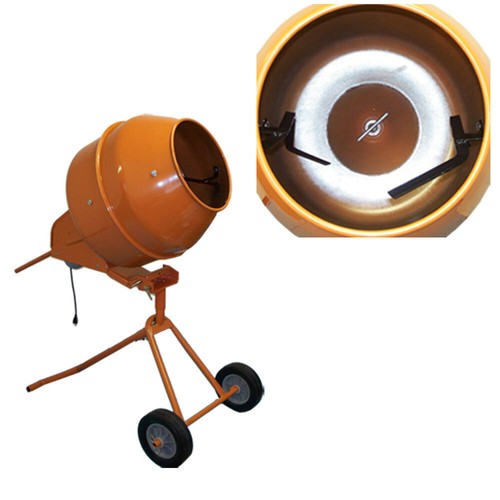 1/2 HP Electric Concrete Cement Mixer Portable Machine Mixing Mortar 5 Cu.Ft. - Picture 3 of 3