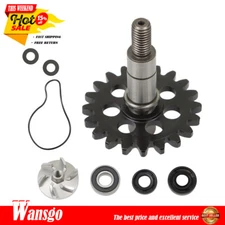 Water Pump Impeller Shaft Gear Kit Fit For Yamaha YZ250F 2001 2002 2003 - 2013