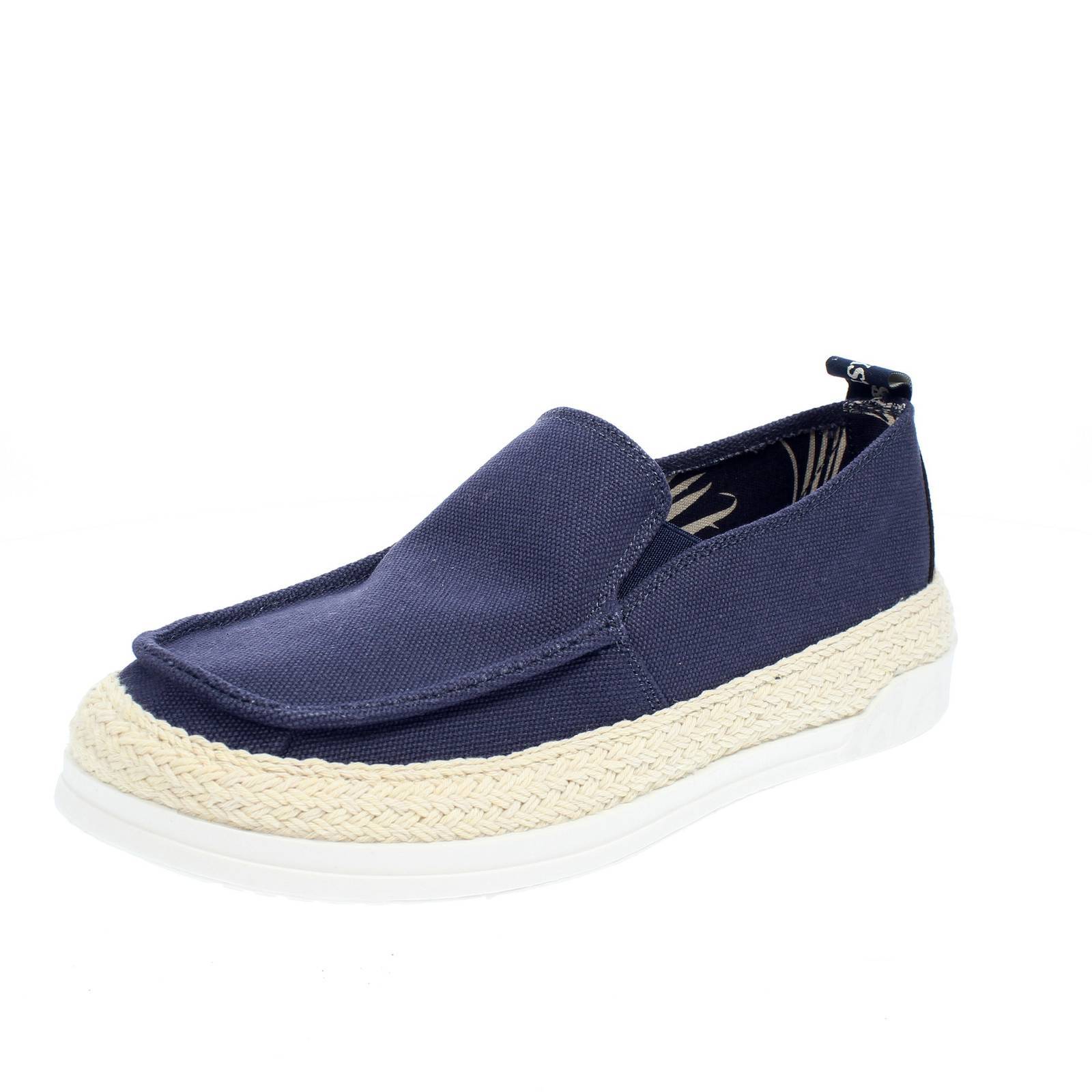 Docksteps Green Philosophy Rio - Слипоны на холсте в цвете Tela Blu - Taglia 45 Scarpe