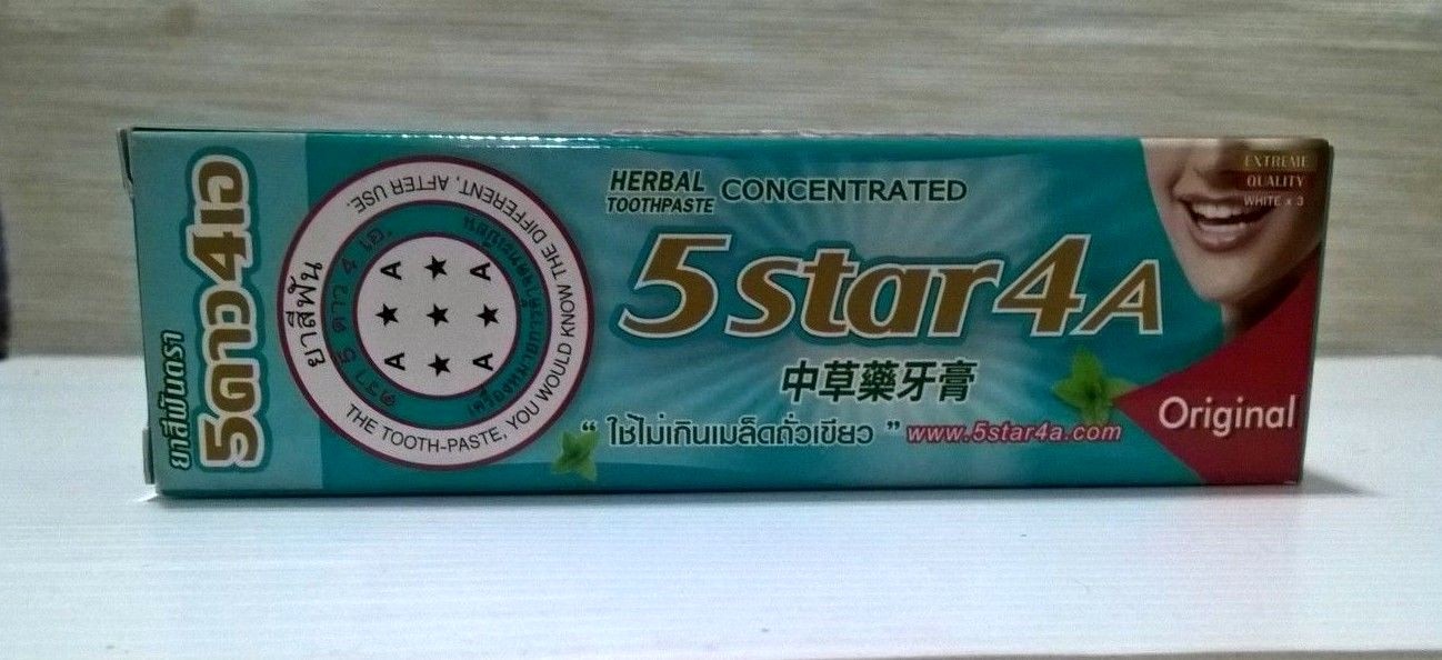 5 Star 4A Herbal Toothpaste Natural Whitening Concentrated Refresh ...