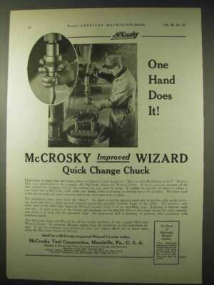 1922 McCrosky Improved Wizard Quick Change Chuck Ad
