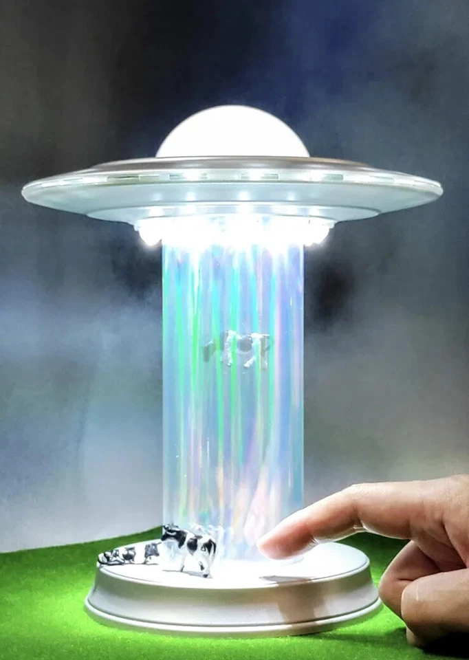 Modelo OVNI Secuestro de Ganado.-Lámpara de Mesa LED Sensor Táctil Nave Espacial Amante del Espacio Foto 4 de 4