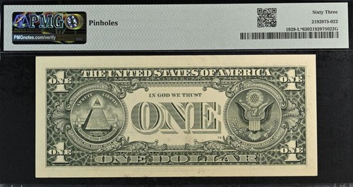 2003 $1 Federal Reserve Note PMG 63 popular wanted courtesy autographs star note - Picture 3 of 3