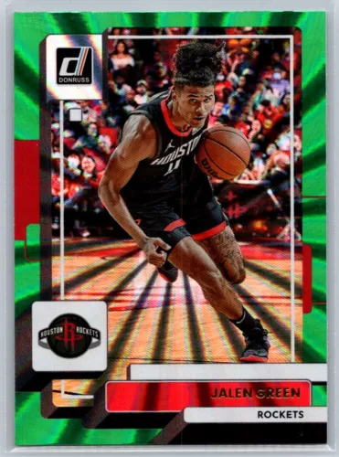 2022 Donruss #150 Jalen Green Holo Laser Green Near mint or better