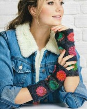 IN GOOD HANDS FINGERLESS MITTS WOMEN'S CROCHET PATTERN INSTRUCTIONS