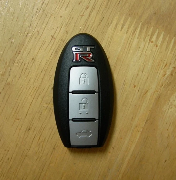 NISSAN Genuino No Registrado R35 GT-R Inteligente Llave Sin Llave 3 Botones 285E3-JF15A Foto 2 de 2