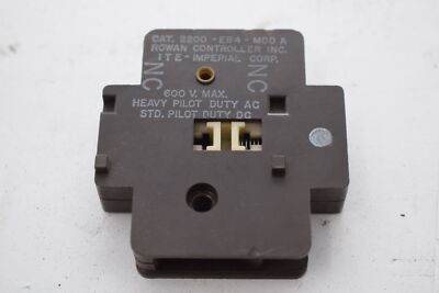 Gould 2200-EB4 MOD A, Auxiliary Contact, 600V Max, Heavy Pilot Duty