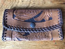 Genuine Leather Men's Key Holder Accessory 5 Key Chain Wallet Case Brown