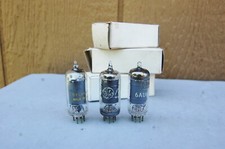 Radio Tube Vintage Untested Old Stock Sylvania, Tung-Sol, GE 6AU6 Lot 3 w/ Box