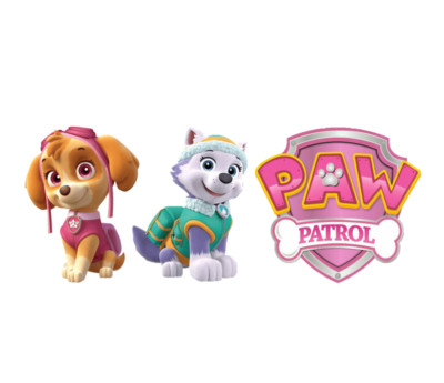 Edible Printed Paw Patrol Girly Cake Toppers Set Icing Sheet 8cm