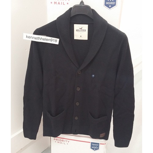 HOLLISTER MENS SHAWL CARDIGAN SWEATER 