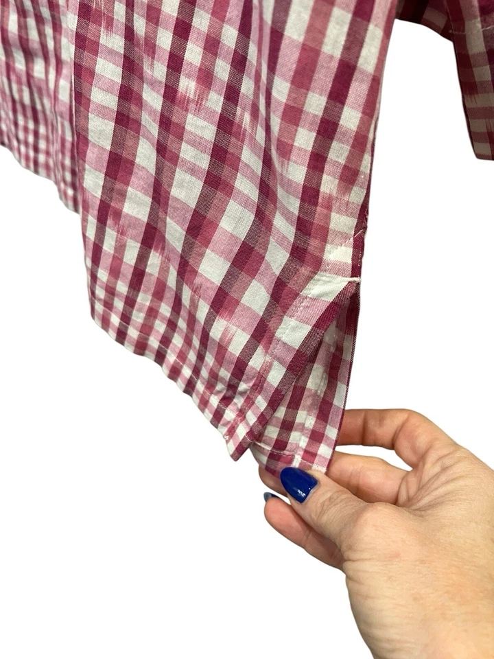 Top para mujer Tommy Bahama Ikat Me Know Popover ~ rojo fucsia ~ talla grande xL Foto 4 de 4