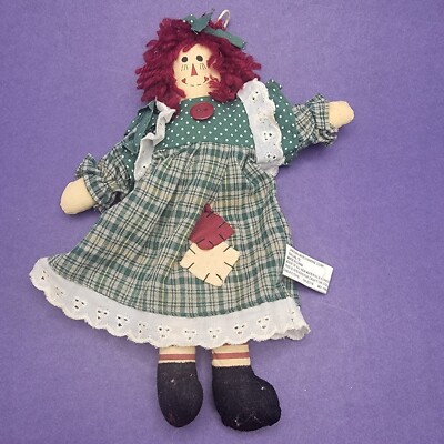 Unicorn Merchandise Corp Raggedy Ann Doll dress Vintage 13''
