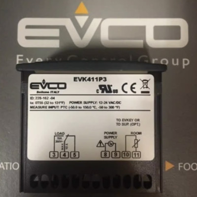 NEW One EVCO Temperature Controller EVK411P3 250V 10A