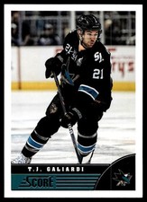 2013-14 Score T.J. Galiardi San Jose Sharks #431