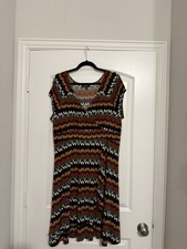 Karen Kane Women's Faux Wrap Dress Size 1X, Multi