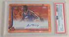 RASHEER FLEMING 2025 TOPPS CHROME SAPPHIRE ORANGE REFRACTOR AUTO /25 PSA 9 POP 2