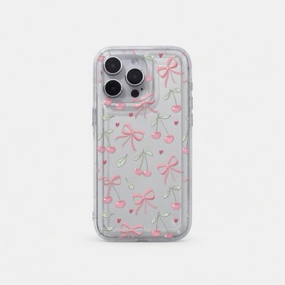 Süße Cherry Bow Clear Case für iPhone - weiche stoßfeste TPU-Hülle
