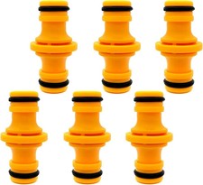 6pcs Double Male Hose Connectors Garden Hose Tap Double Male Hose End Connector