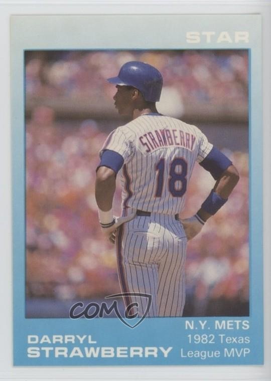 1989 Star Darryl Strawberry Blue Darryl Strawberry #7 0a4f