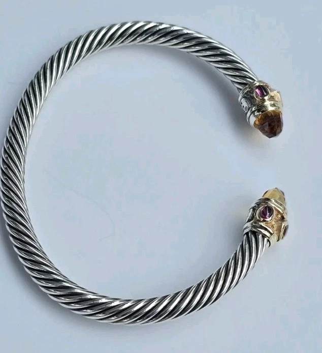 David Yurman Citrino, Granate Rodalita y Oro 14K PEQUEÑO  Foto 4 de 4