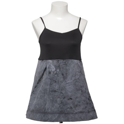 Opaque Clip, Tank­top, Größe: 38, Grau/Schwarz, Baumwolle/Polyester #MSq