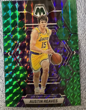 AUSTIN REAVES LOS ANGELES LAKERS 2022-23 Panini Mosaic Green Prizm #48